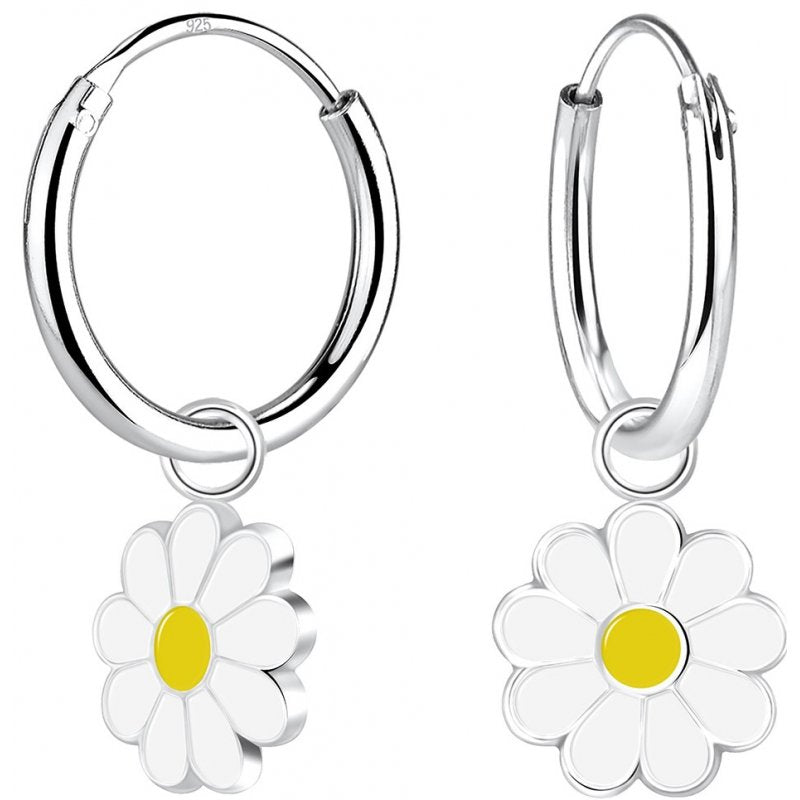 Cercei Floricele Din Argint Suspendati | Zephiro™